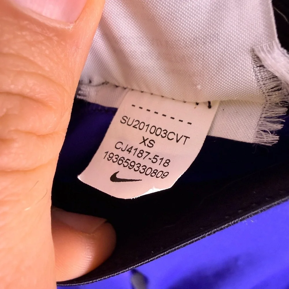 Nike Pro Running Twist Waist Tights Athletic CJ4187-518 Concord Purple Womens XS